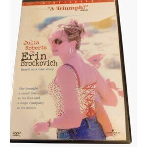 Erin Brockovich DVD Movie Universal Studios Julia Roberts Drama True Story 2000